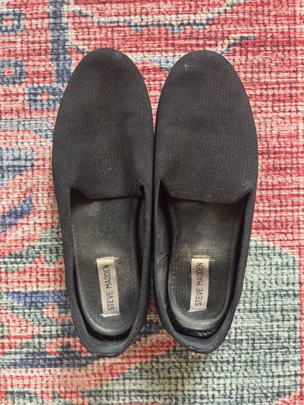 Steve Madden Black Smoker Slipper, 10